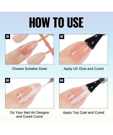 TOMICCA Short Almond Nail Tips 180PCS Soft Gel Nails 3-in-1 Matte Full Coverage in Nude - 15 Sizes for Nail Art Extensions - Buy Online on GoSupps.com