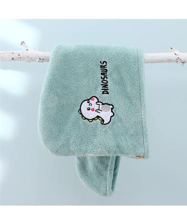 Cute Microfiber Hair Towel Cap - Quick-Drying Soft & Absorbent with Bee Rabbits & Dinosaurs Design for Women & Girls - Buy Online on GoSupps.com