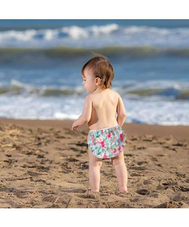 Mixidon Reusable Swimming Diaper for Babies | Adjustable Flamingo & Mermaid Swim Trunks | 0-3 Years - Buy Online on GoSupps.com