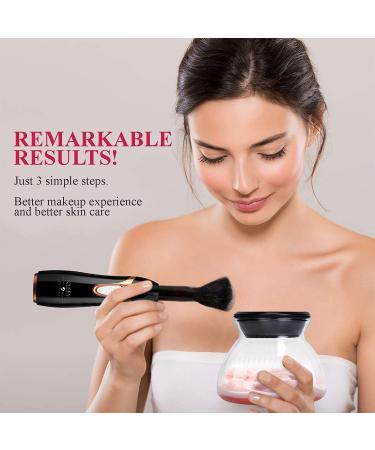 Makeup Brush Cleaner Machine with Shampoo - Automatic Electric Spinner & Dryer - 2 in 1 Tool with Shampoo - Clean & Dry Brushes in Seconds - Buy Online on GoSupps.com