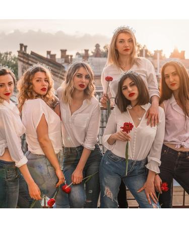 Jaciya Silver Rhinestone Headband - Wedding Hair Accessory for Bridesmaids and Flower Girls - Buy Online on GoSupps.com