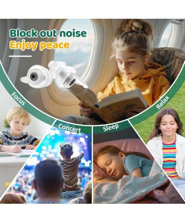 Naiicute Earplugs for Kids (6-12) - 2 Pairs 25dB Noise Reduction Pressure Relief for Air Travel Reusable for Home School & Leisure - Buy Online on GoSupps.com