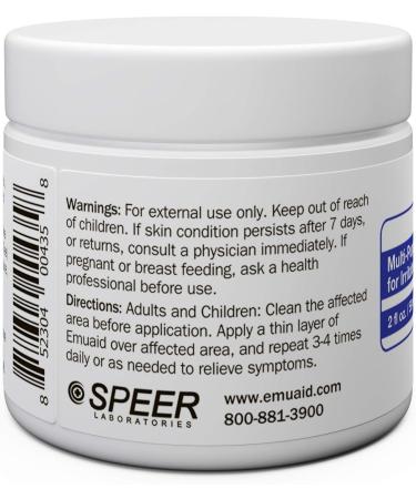 Emuaid 2oz Natural Pain Relief with Argentum Metallicum - Anti-Inflammatory Therapy - Buy Online on GoSupps.com