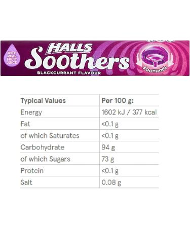 Halls Soothers 5X 45g Mixed Flavour Drops Mints Cherry Strawberry Peach & Raspberry Blackcurrant Honey & Lemon Bundle - Buy Online on GoSupps.com