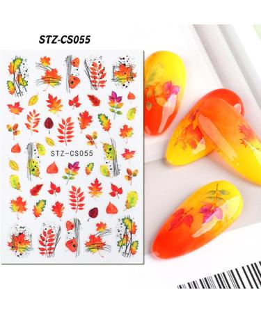 8 Sheets Halloween Autumn Fall Nail Art Stickers Decals Self Adhesive Skull Spider Web Pumpkin Design Manicure Tips Nail Decoration for Women Girls - Buy Online on GoSupps.com