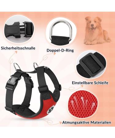 Slowton Dog Harness - No Pull Safety Harness for Small & Medium Dogs | Soft Padded & Breathable LED Design - Buy Online on GoSupps.com