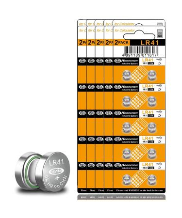 100 Pack LR41 AG3 Battery 392 384 192 SR41 L736 LR736 1.55V Button Coin Cell Batteries Premium Alkaline Battery for Hearing Aids Thermometers Lights