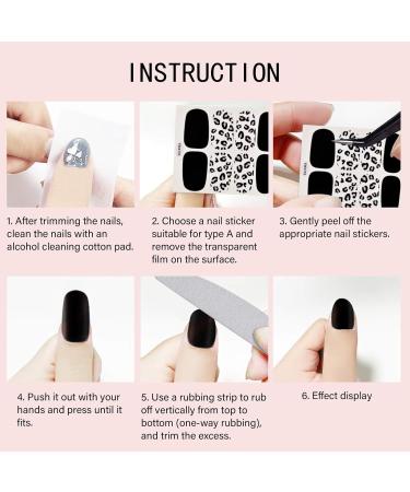 Kalolary 20 Sheet 3D Nail Film & Self-Adhesive Nail Stickers with Nail File - DIY Nail Art for Women & Girls - Buy Online on GoSupps.com