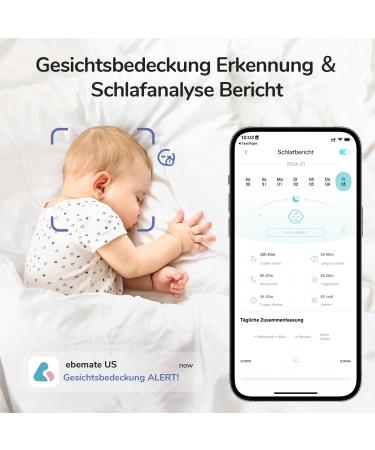 Jeeber 2.5K/4MP Baby Monitor - Smart Camera for Phone & Watch | Crying Detection Lullaby Movement Tracking Night Light WLAN - International Shipping - Buy Online on GoSupps.com