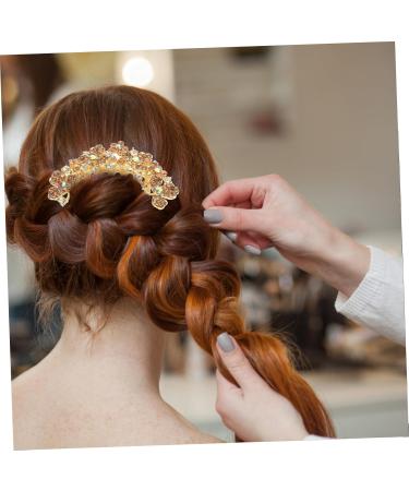 FRCOLOR hair jewelry rhinestone hair combs prom hair accessories wedding hair comb bridal hair comb wedding hair accessories bridal hair accessories alloy bride back of head Korean version - Buy Online on GoSupps.com