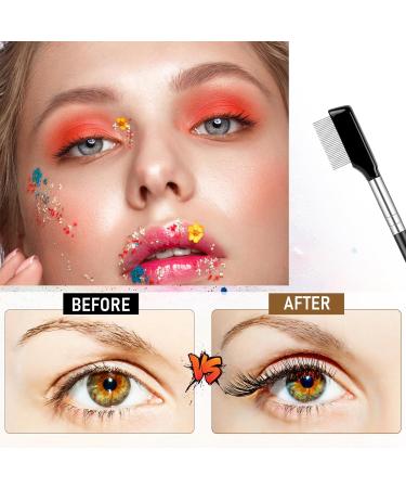 Metal Eyelash Comb & Eyebrow Separator Tool - Stainless Steel Mascara Comb for Women & Girls | Professional Grooming Brush - Buy Online on GoSupps.com