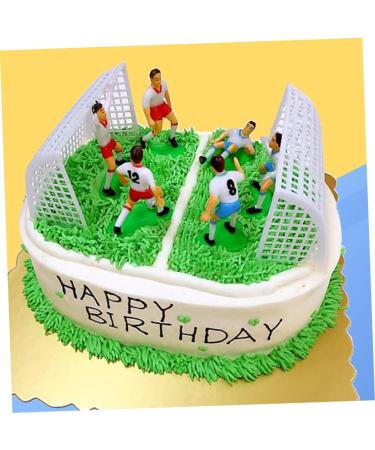Ciieeo 8pcs Football Cake Decor Cake Decorating Kit Soccer Cake Soccer Player Cake Decor Appetizer Picks Soccer Cupcake Topper Cake Decoration Dessert Toppers Soft Paper Cup - Buy Online on GoSupps.com