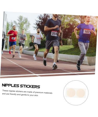 Shop Hapinary 50 Pair Nipple Stickers for Men | Breathable Nipple Pads & Accessories - 3.5x3.5cm - Buy Online on GoSupps.com