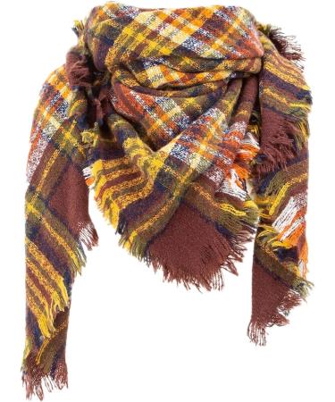 HANXIULIN Women's Autumn Scarf - Warm Black Triangular Scarf with Buttons | Multi-Purpose Retro Design for Women - International Shipping Available - Buy Online on GoSupps.com
