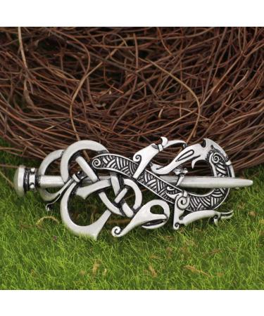 Solustre Celtic Hairpin - Viking Hair Clip & Accessories | Premium Headdress for Costume & Gifts - Buy Online on GoSupps.com