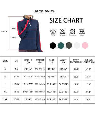 JACK SMITH Women's Long Sleeve Workout Shirt with Thumb Holes - Moisture Wicking, Golf Shirt - White, Size Medium - Buy Online on GoSupps.com