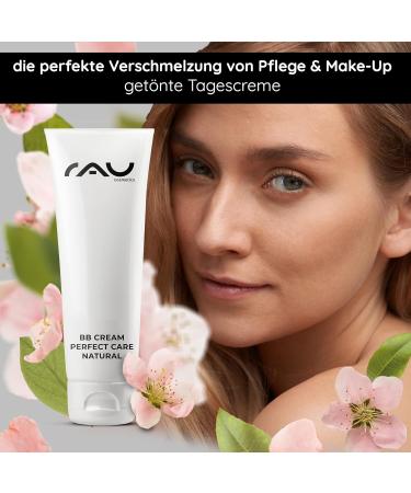 RAU Cosmetics BB Cream Silicone oilfree BB Cream Perfect Care Natural for dry impure normal skin 75 ml makeup care UV protection tinted day cream with zinc vitamin E almond oil panthenol - Buy Online on GoSupps.com