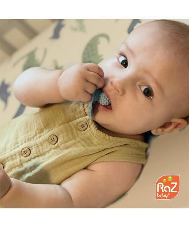 RaZbaby RaZberry Silicone Baby Teether Toy - Berrybumps for Soothing Sore Gums - BPA Free Teething Relief Pacifier - Hands Free Infant Teething Toy - Buy Online on GoSupps.com