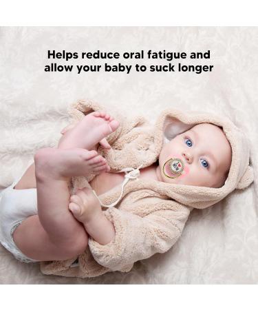 Portable Pink Baby Pacifier - Built-in Silicone Closed Loop Design for Home Use - Buy Online on GoSupps.com