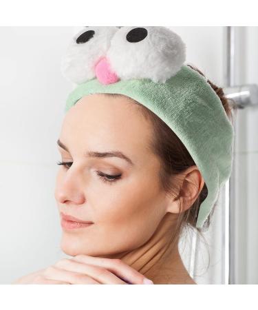 Lurrose Big Eyes Headband Cute Cartoon Magic Tape Headband for Makeup & Spa (Mint Green) - Buy Online on GoSupps.com