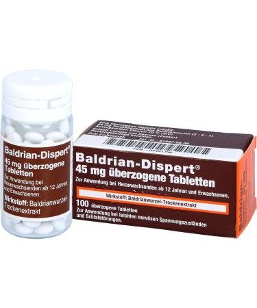Buy Valerian Dispert 45 mg Coated Tablets - Fast International Shipping | Natural Sleep Aid - Buy Online on GoSupps.com
