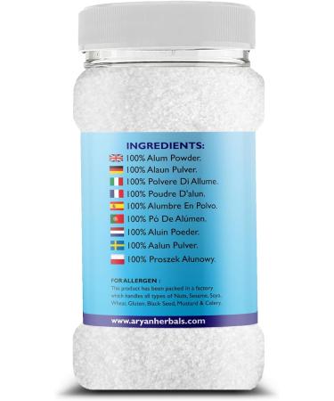 Aryan Alum Powder or Fitkari Powder Natural Potassium Sulphate No Added Chemicals & Colors- 150gm Alum Powder 150gm - Buy Online on GoSupps.com