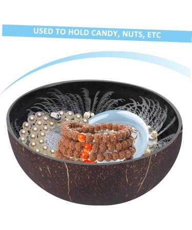 Zerodeko Key Bowl s Keychain Wood Christmas Decor Bowl Decor Holder Tray Candy Plate Central medium Silver - Buy Online on GoSupps.com