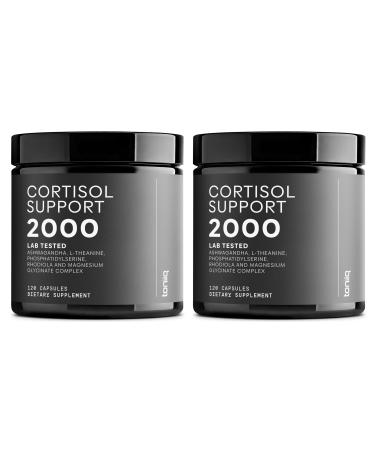 Cortisol Supplement for Women and Men 23,000mg Herbal Equivalent with 25% Withanolides Ashwagandha & 3% Rosavins Rhodiola 2000mg Extract Third-Party Tested 240 Capsules