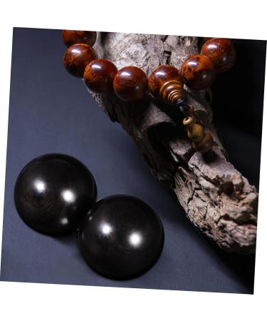 2nd Hand Wooden Massage Balls - Handball Stress Relief Exercise Tool | Chinese Rosewood Craft - Buy Online on GoSupps.com