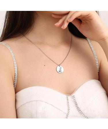 Buy Memediy Personalized Dog Cat Pet Necklace - Engraved Portrait Photo Name Stainless Steel Pendant - Unique Pet Memory Gift for Men & Women - 3 Round Slices Silver - Buy Online on GoSupps.com