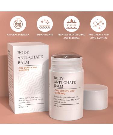 Anti Chafe Balm for Sports Anti Friction Cream Stick Prevents Chafing & Skin Irritation Long-Lasting Protection for Running Cycling & Fitness Moisturizing & Sweat-Resistant - Buy Online on GoSupps.com