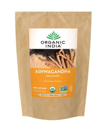 Organic India Ashwagandha Root Powder 16 oz (454 g) - Buy Online on GoSupps.com