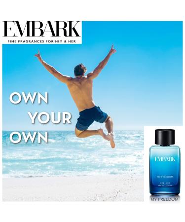EM'BARK My Freedom for Men s Premium Perfume | Eau de Parfum | Aquatic and Fresh Fragrance | 100ml (3.4 Fl Oz) - Buy Online on GoSupps.com