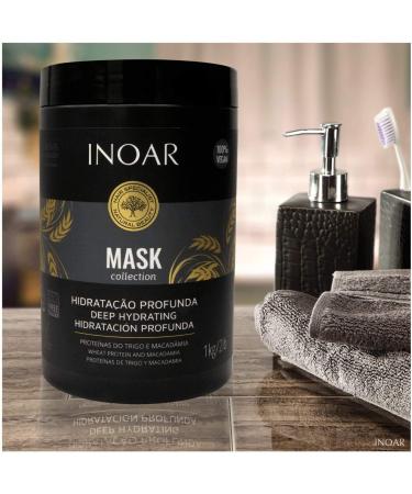 Haarmask Protein & Macadamia - Inoar | Nourishing Hair Treatment for Silky Shine | Buy Internationally Online - Buy Online on GoSupps.com