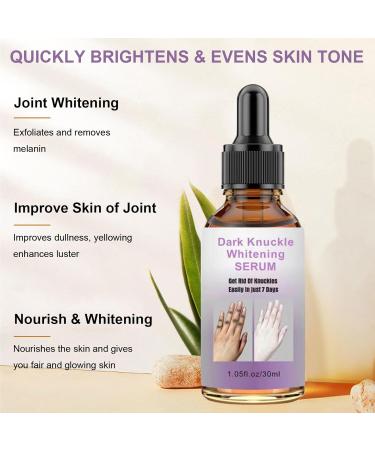 Dark Knuckle Whitening Serum Whitening Cream Knee Whitening Serum Joint Whitening Essential Oil Joint Brightening Cream Skin Lightening Serum for Und r rms Elbows Knees - Buy Online on GoSupps.com