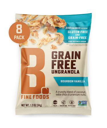 Buy B. Fine Foods Grain-Free UnGranola Bourbon Vanilla - 8 Pack Crunchy Snack, Gluten-Free, Keto, Paleo, Non-GMO - Buy Online on GoSupps.com