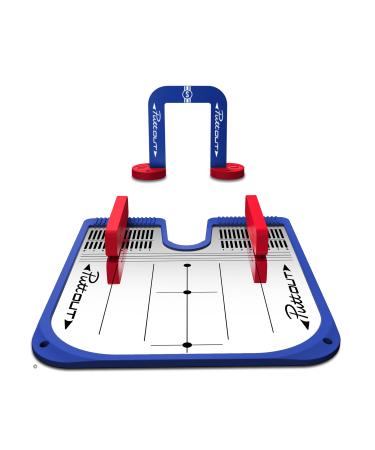 PuttOut Putting Mirror Trainer and Alignment Gate Blue