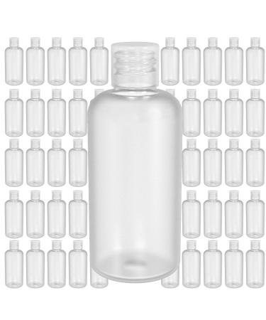 Hand disinfectant bottle 50 pieces 57 ml empty handdestinal agent travel size bottles with a hinged lid for liquid gel lotion (50 pieces) 50 Count (Pack of 1)