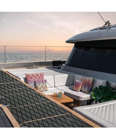 EVA Foam Boat Flooring Decking Sheet Pad 6mm Dark Grey | Anti-Skid Faux Teak Marine Flooring for Yacht Motorboat RV | 28x75 Inch - Buy Online on GoSupps.com