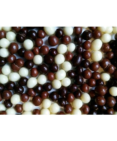 100g Topping Decorations Desserts Baking Ice-Cream Cakes Crunchy Vegan Halal Sweet Candy Crispies (Trio Mix Chocolate Balls)