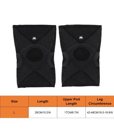 Knee Sleeves for Men & Women | Compression Brace for Arthritis Pain Relief | Support for Fitness Running & Climbing (L - Buy Online on GoSupps.com