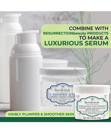 High Molecular Weight Hyaluronic Acid Serum Powder - 10g | Cosmetic Grade Hydrating Ingredient for Homemade Serums & Skin Care - Buy Online on GoSupps.com