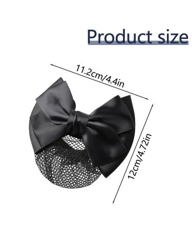 2 Pieces Hair Bowknot Bun Covers | Elastic Mesh Hair Caps for Nurses & Flight Attendants - Shop Internationally! - Buy Online on GoSupps.com