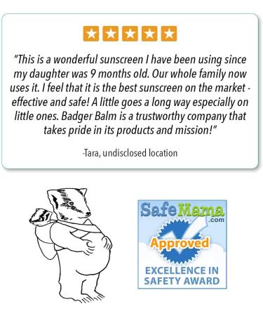 Badger Baby Sunscreen SPF 30 PA+++ - Chamomile & Calendula, 2.9 fl oz - Natural Protection - Buy Online on GoSupps.com