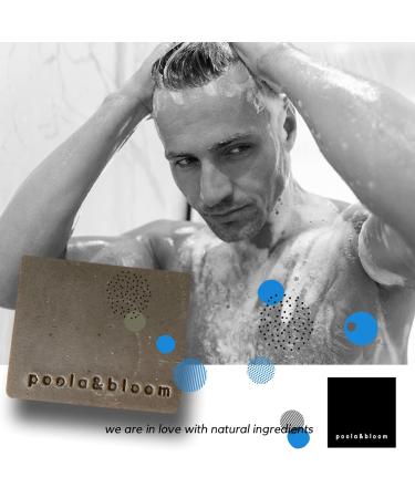 Natural Fixed Shower Gel & Soap for Men & Women | Black Tea & Coffee Peeling | Dead Sea Mud & Salt - Rejuvenating Body Soap - Buy Online on GoSupps.com