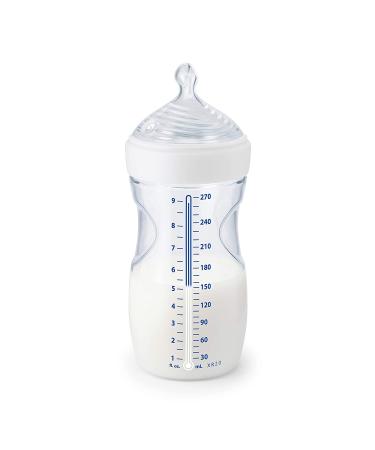 NUK Simply Natural Bottles 3-Pack (9 oz, 270 ml) | For 1+ Months, Medium Flow - Buy Online on GoSupps.com