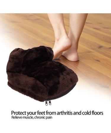 Natudeco USB Electrical Heating Shoes & Foot Soles Massage Device | Relax & Relieve Tension | Ideal for Home & Office - Buy Online on GoSupps.com