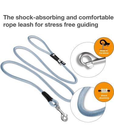 Stretch Comfort Leash Skyblue L - Premium Quality Pet Leash for Ultimate Comfort - International Shipping Available - Buy Online on GoSupps.com
