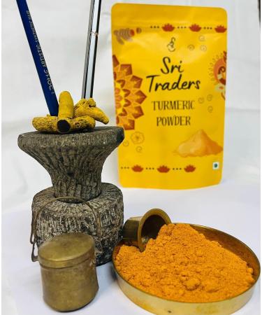 Turmeric Powder | SRI TRADERS | - 100% Raw from india - Turmeric Spices Powder Seasoning For Cooking - 21 Oz. - Buy Online on GoSupps.com