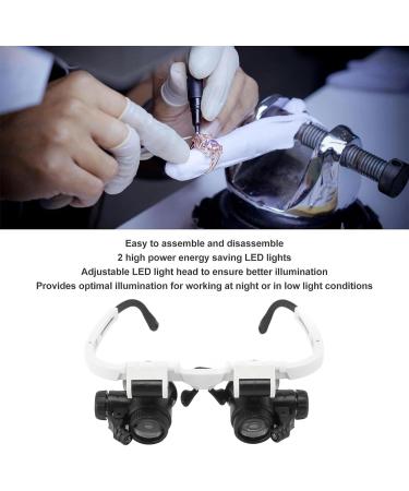 Portable ES with LED Light Loupe Watch Repair Magnifier with 2 Interchangeable Lens 8X 15X 23X for Close Work Full of Stars - Buy Online on GoSupps.com